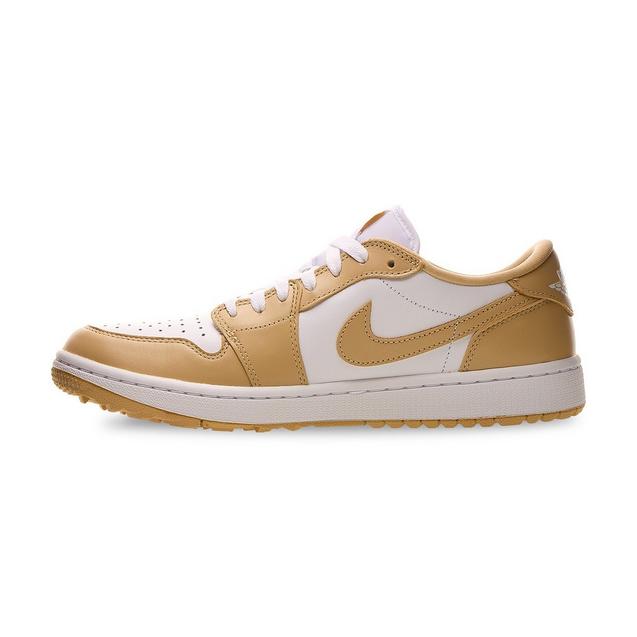 Air Jordan 1 Low G Spikeless Golf Shoe - White/Tan | JORDAN | Golf