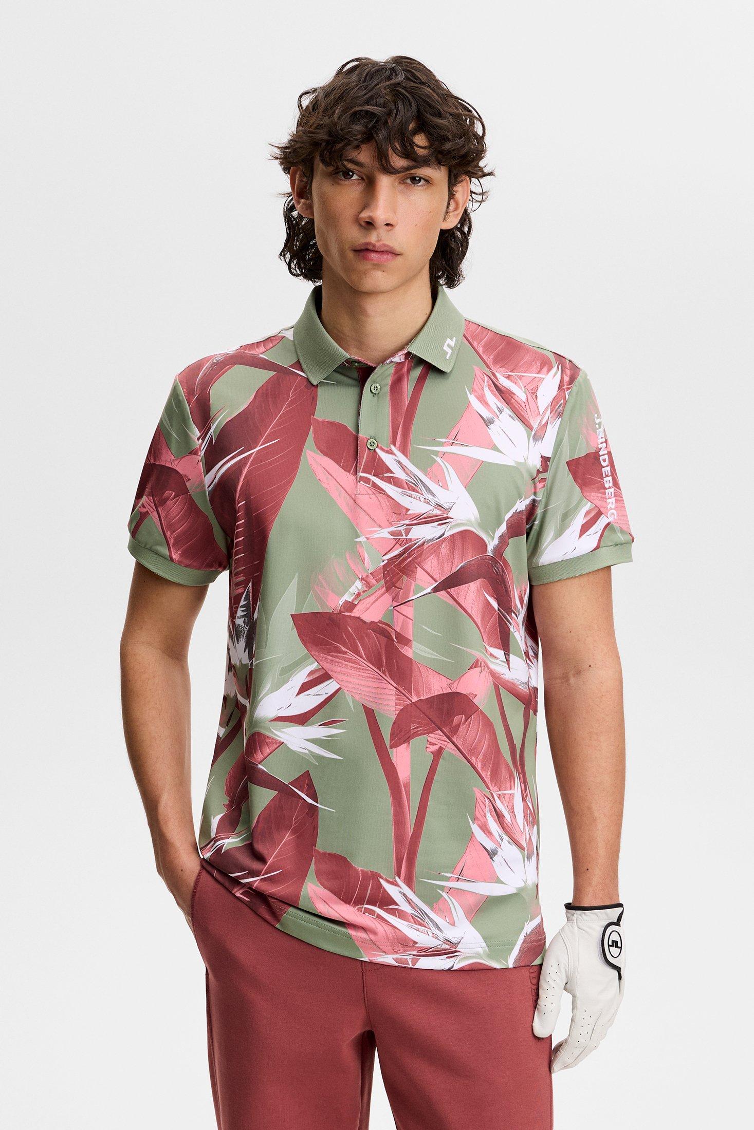 Men's Tour Tech Print Short Sleeve Polo