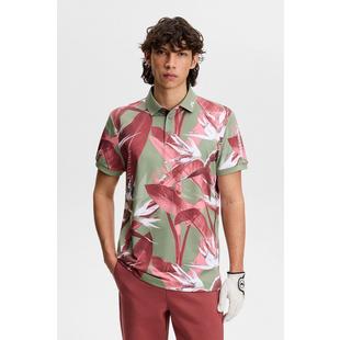 Men's Tour Tech Print Short Sleeve Polo J LINDEBERG
