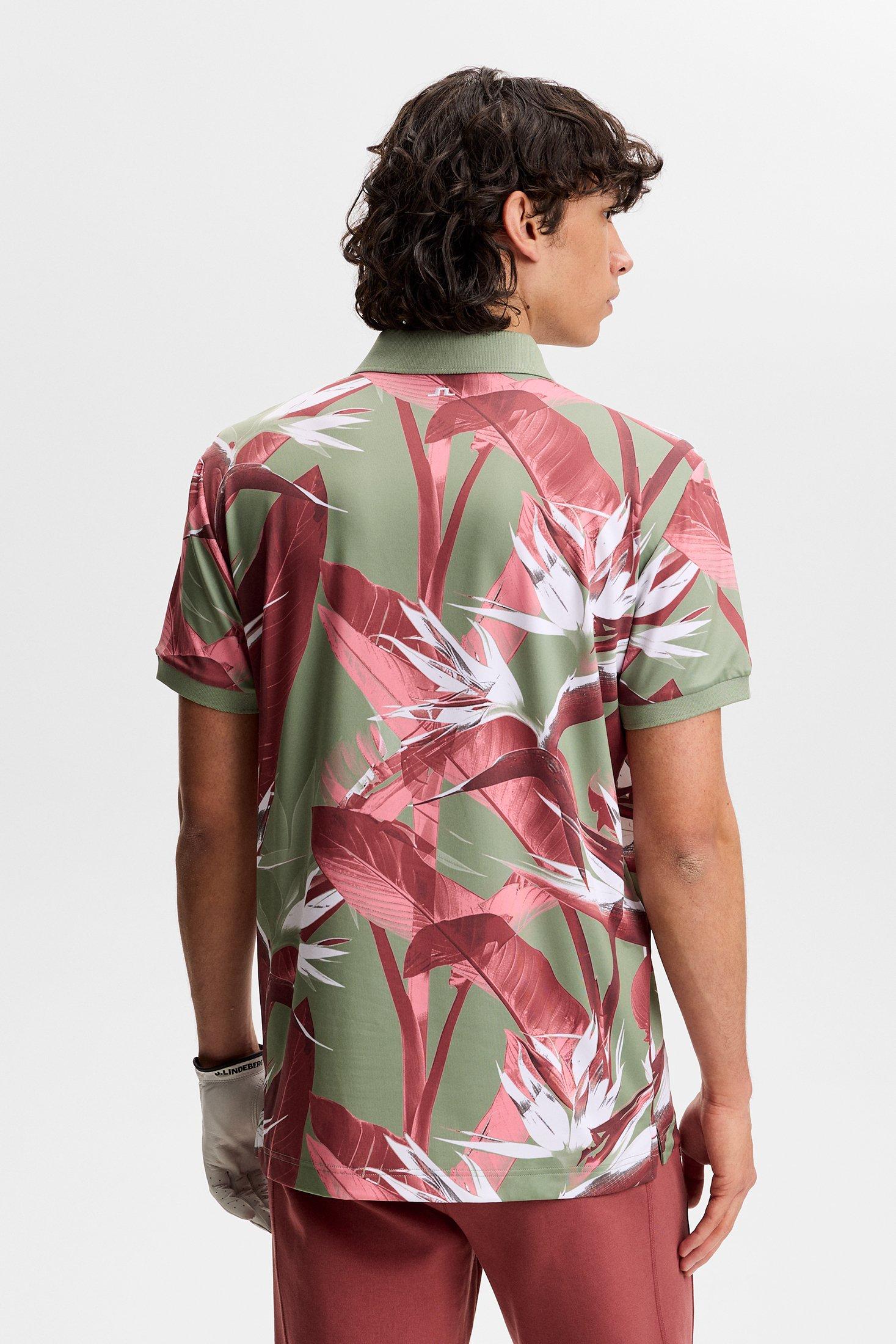 Men's Tour Tech Print Short Sleeve Polo