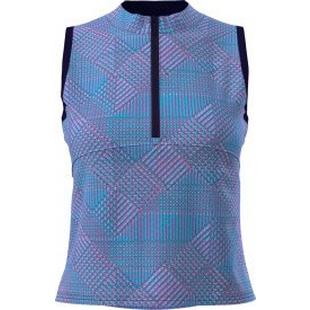 Polo sans manches &agrave; glissi&egrave;re 1/4 et &agrave; imprim&eacute; pour femmes PGA TOUR