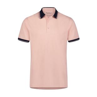 Polo en piqu&eacute; technique Checker Rib pour hommes BEN SHERMAN
