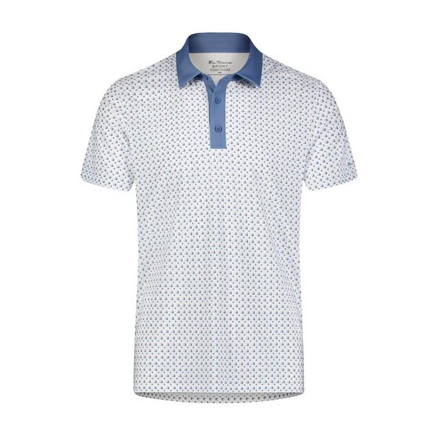 Men's Geo Tech Jersey Short Sleeve Polo BEN SHERMAN
