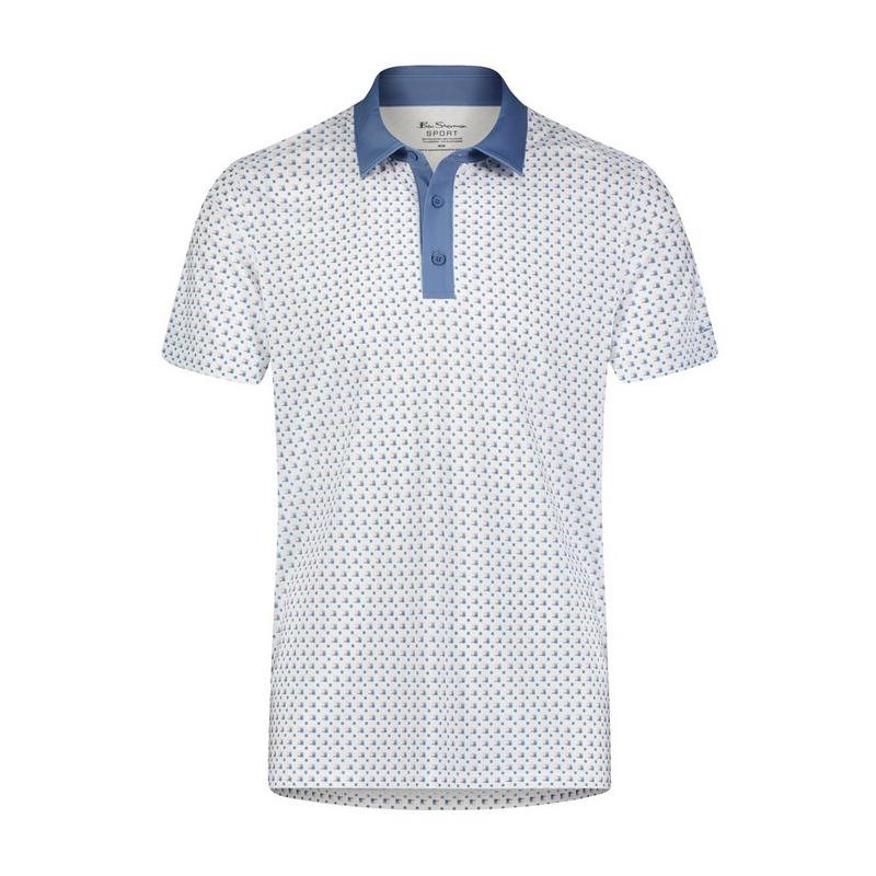Men's Geo Tech Jersey Short Sleeve Polo