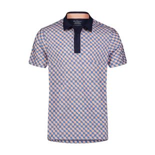Polo en jersey technique Glowing Checkerpour hommes BEN SHERMAN