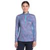 Women's Facet Geo Sun Protection 1/4 Zip Long Sleeve Top