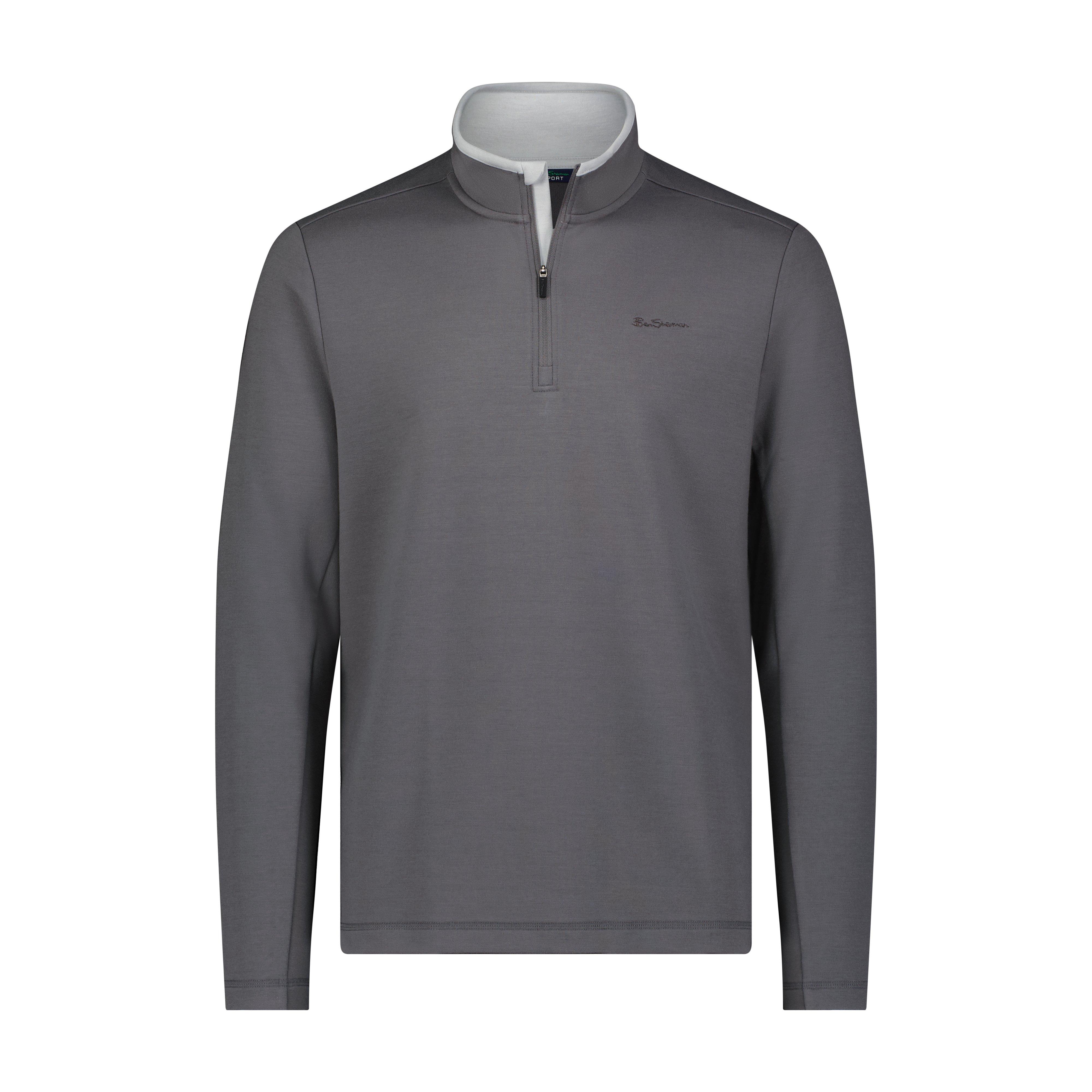 Men's Texture Knit 1/4 Zip Pullover