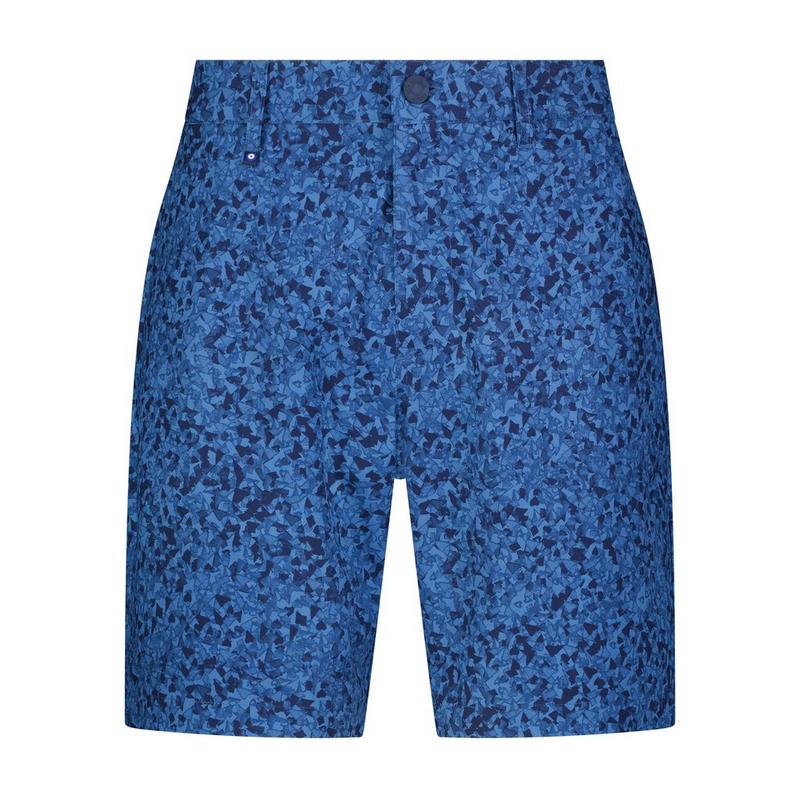 Men's 4 Way Stretch Floral Print 8 Inch Tech Short