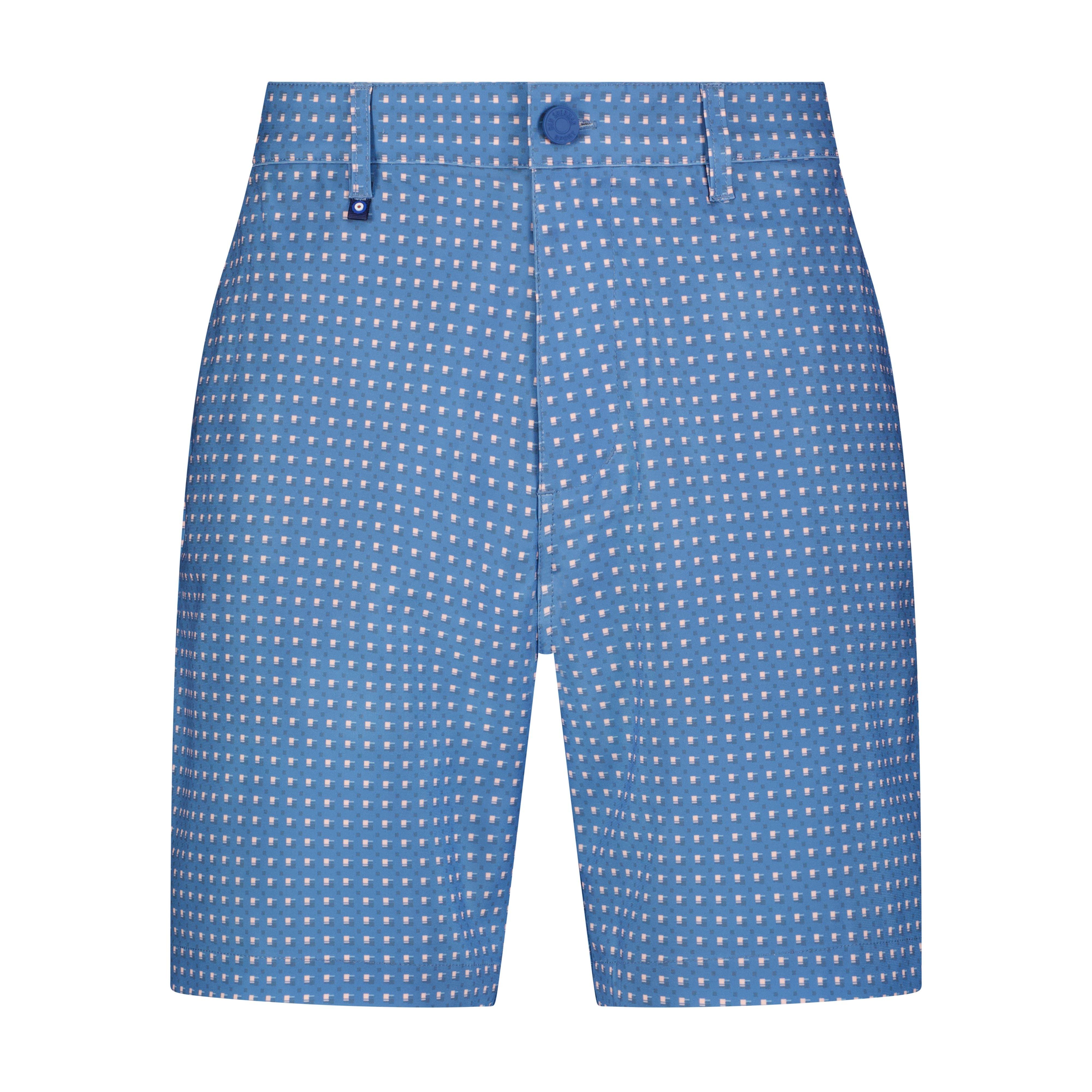Men's 4 Way Stretch Geo Print 8 Inch Tech Short