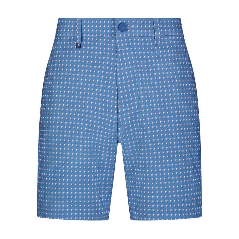 Men's 4 Way Stretch Geo Print 8 Inch Tech Short