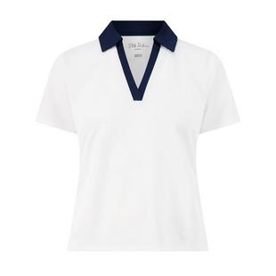 Polo fronc&eacute; Marine Contrast pour femmes STELLA PARKER