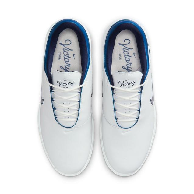 Victory Tour 4 Spiked Golf Shoe - White/Navy | NIKE | Golf Shoes