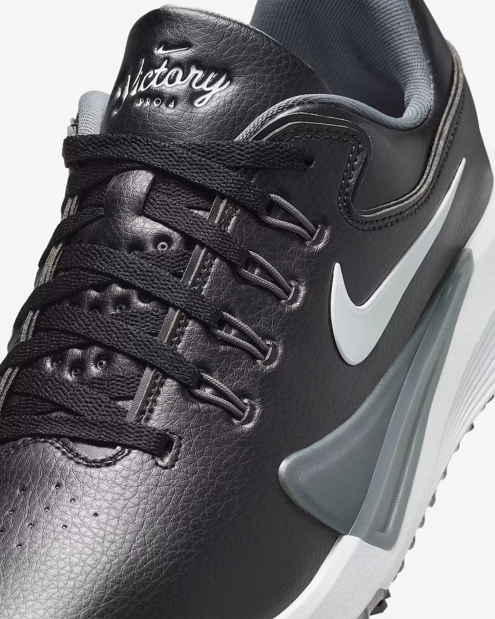 Victory Pro 4 Spiked Golf Shoe - Black (Wide)