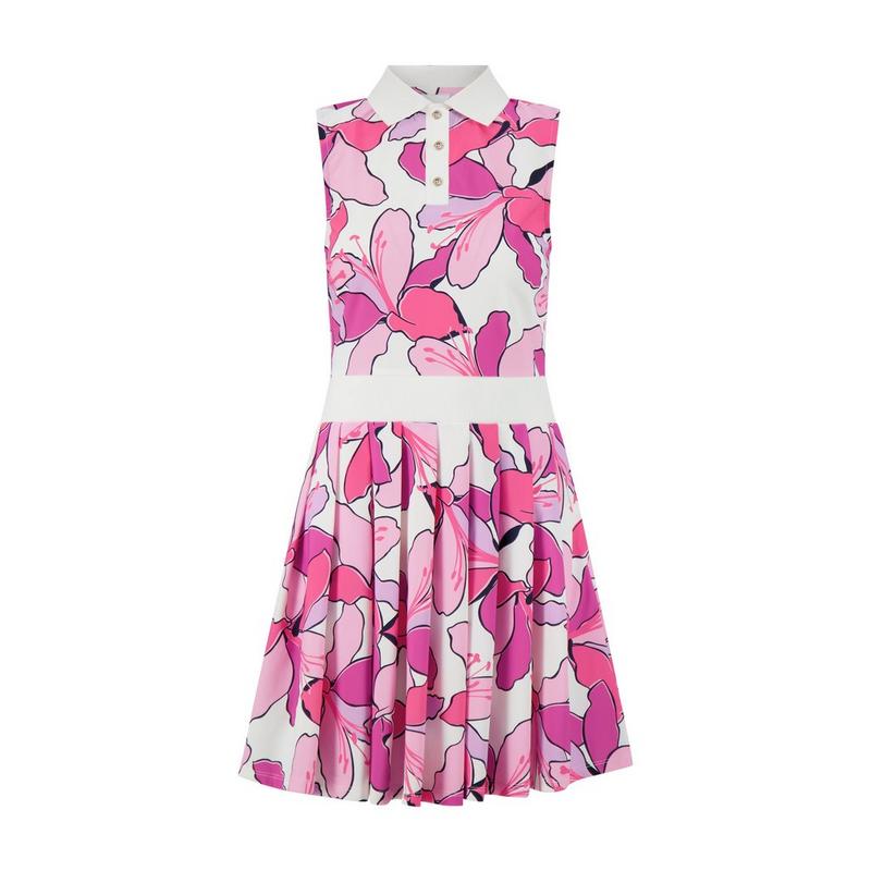 Women's Clubhouse Pleated Sleeveless Polo Dress