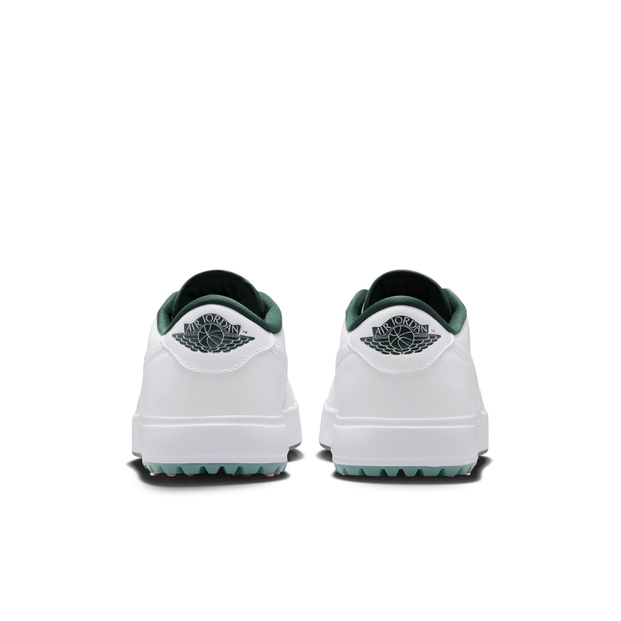 Air Jordan 1 Low G Spiked Golf Shoe - White/Green/Pink