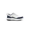 Chaussures de golf NuAge Mega &agrave; crampons pour hommes - Blanc/Bleu