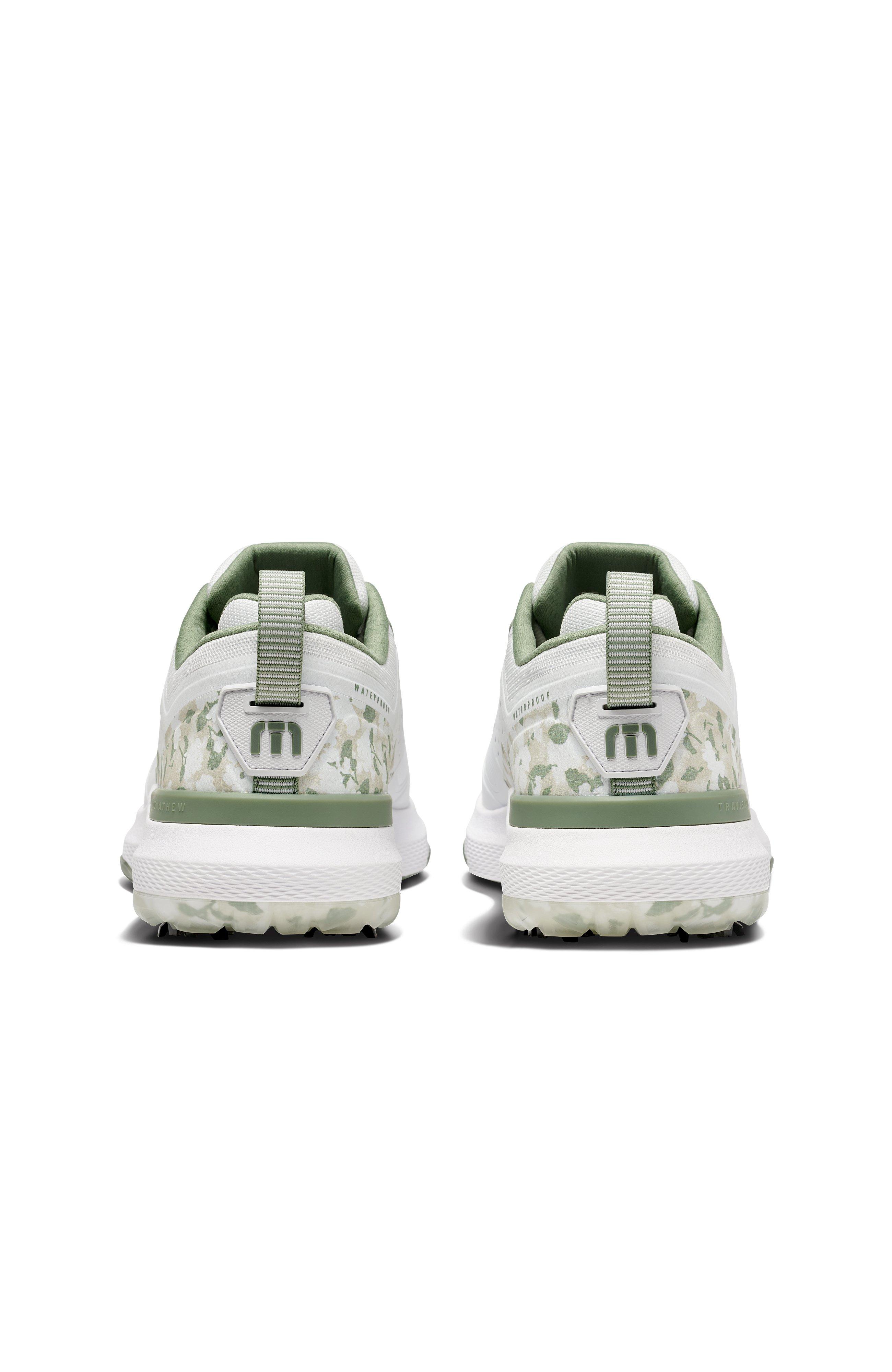 Men's NuAge Mega Spiked Golf Shoe - White/Green