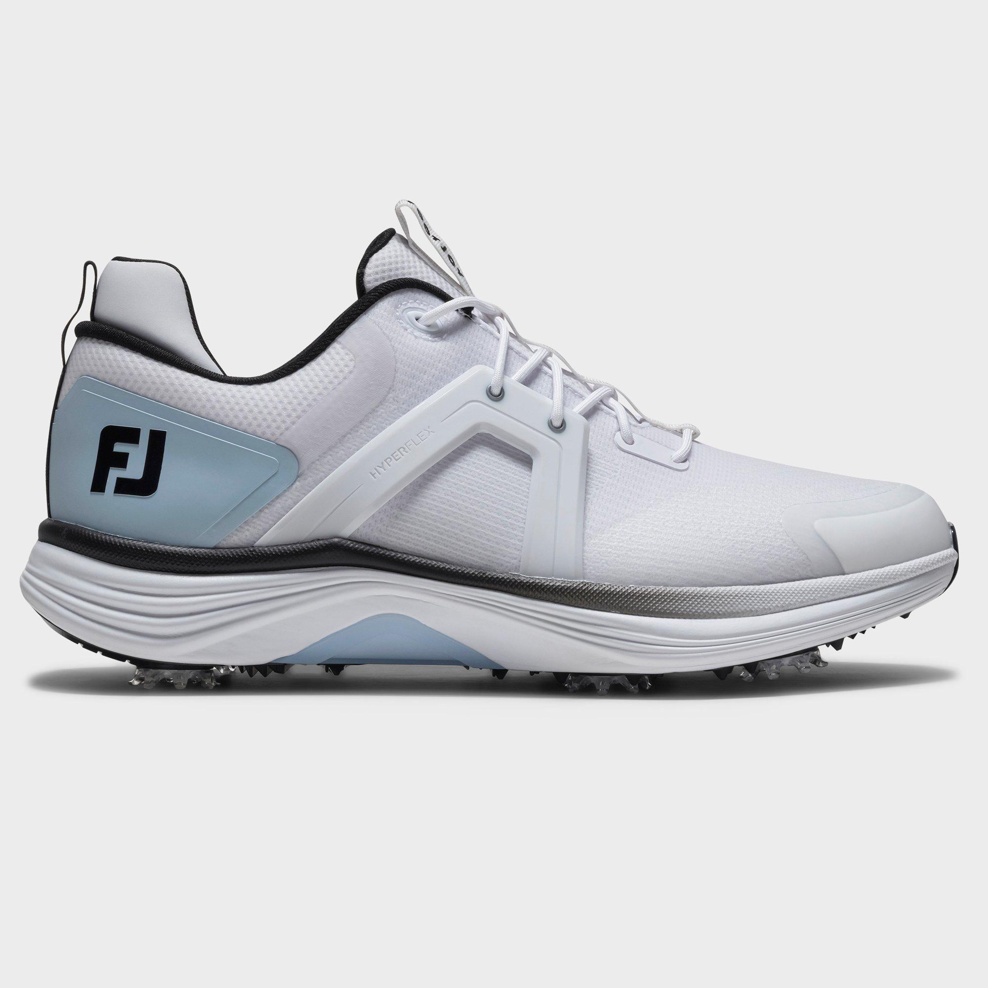 Prior Generation - Men's Hyperflex Spiked Golf Shoe White/Black/Light Blue