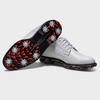Men's Premiere Series Field Spiked Golf Shoe - White/Grey/Red