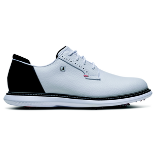 Men's Traditions Blucher Spiked Golf Shoe - White/Black FOOTJOY
