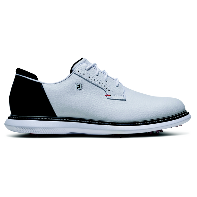 Men's Traditions Blucher Spiked Golf Shoe - White/Black FOOTJOY