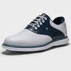 Prior Generation - Men's Traditions Saddle Spiked Golf Shoe - White/Navy