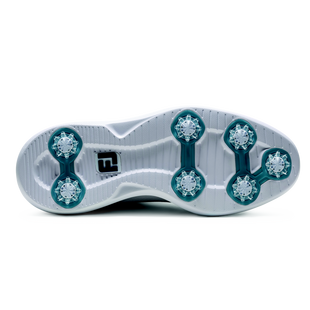 Men's Traditions Blucher Spiked Golf Shoe - White/Blue FOOTJOY