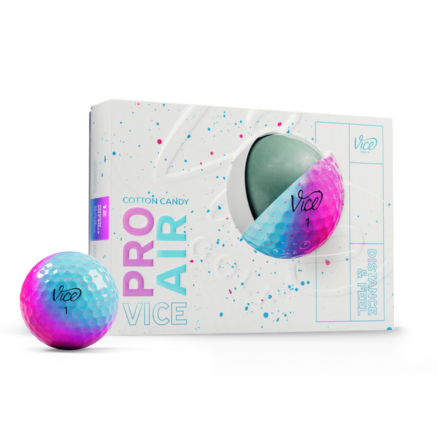 Limited Edition - Pro Air Golf Balls - Cotton Candy VICE