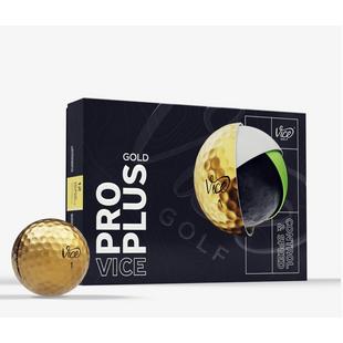 Limited Edition - Pro Plus Golf Balls - Gold VICE