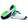 Chaussures de golf sans crampons Flex pour hommes - Blanc/Bleu (Large)