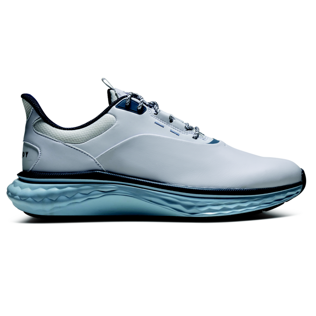 Men's FJ Quantum Spikeless Golf Shoe - White/Blue FOOTJOY