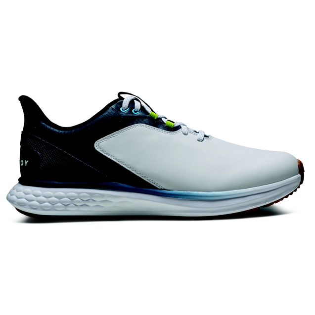 Men's FJ Pulse Spikeless Golf Shoe - White/Navy FOOTJOY