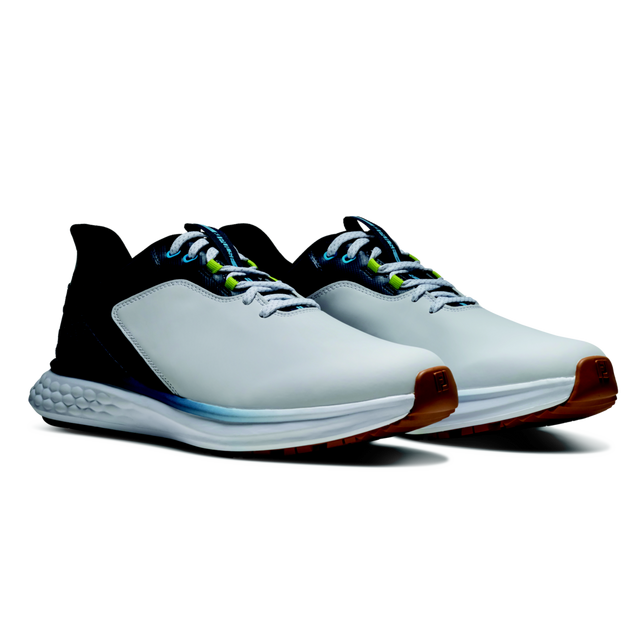 Men's FJ Pulse Spikeless Golf Shoe - White/Navy | FOOTJOY | Golf
