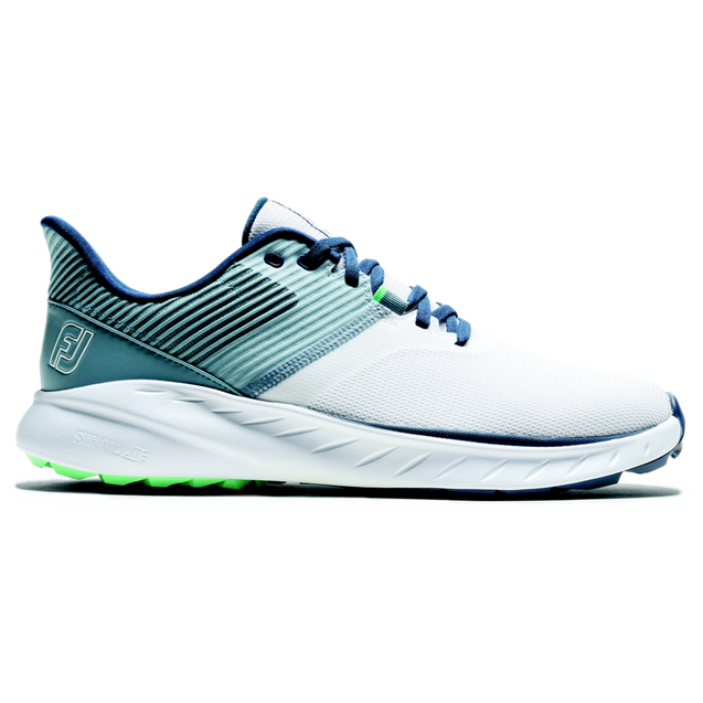 Men's Flex Spikeless Golf Shoe - White/Blue FOOTJOY