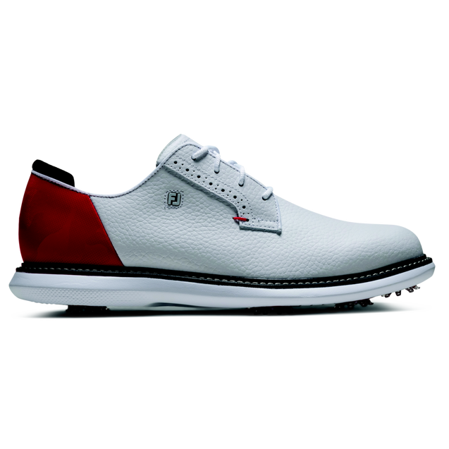 Men's Traditions Canada Spiked Golf Shoe - White/Red FOOTJOY