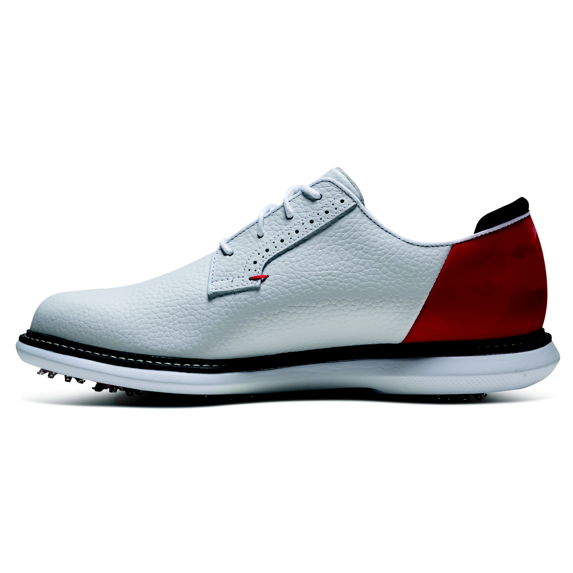 Men's Traditions Canada Spiked Golf Shoe - White/Red