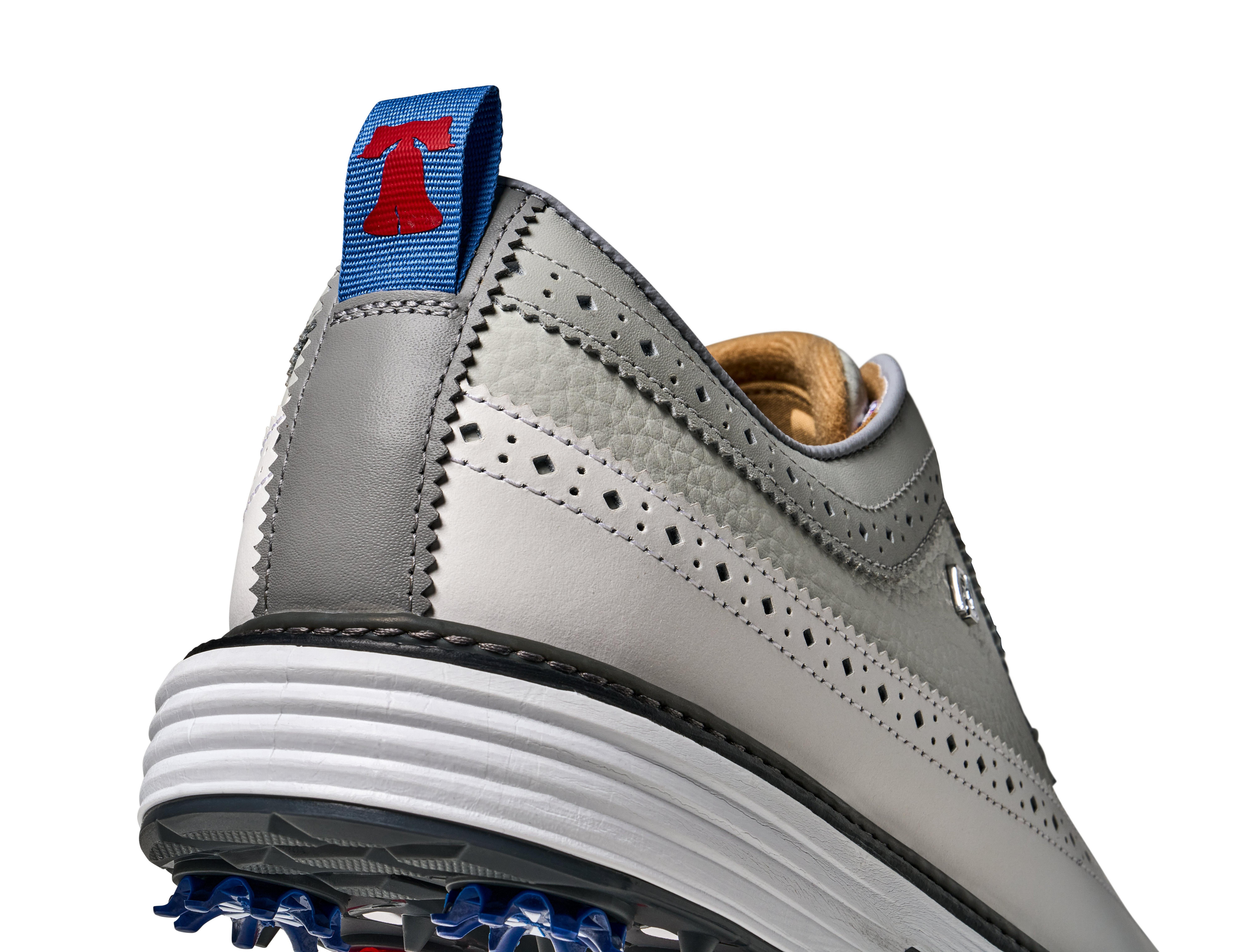Men's LE Premiere Series Marquis 1776 Spiked Golf Shoe - Grey/White