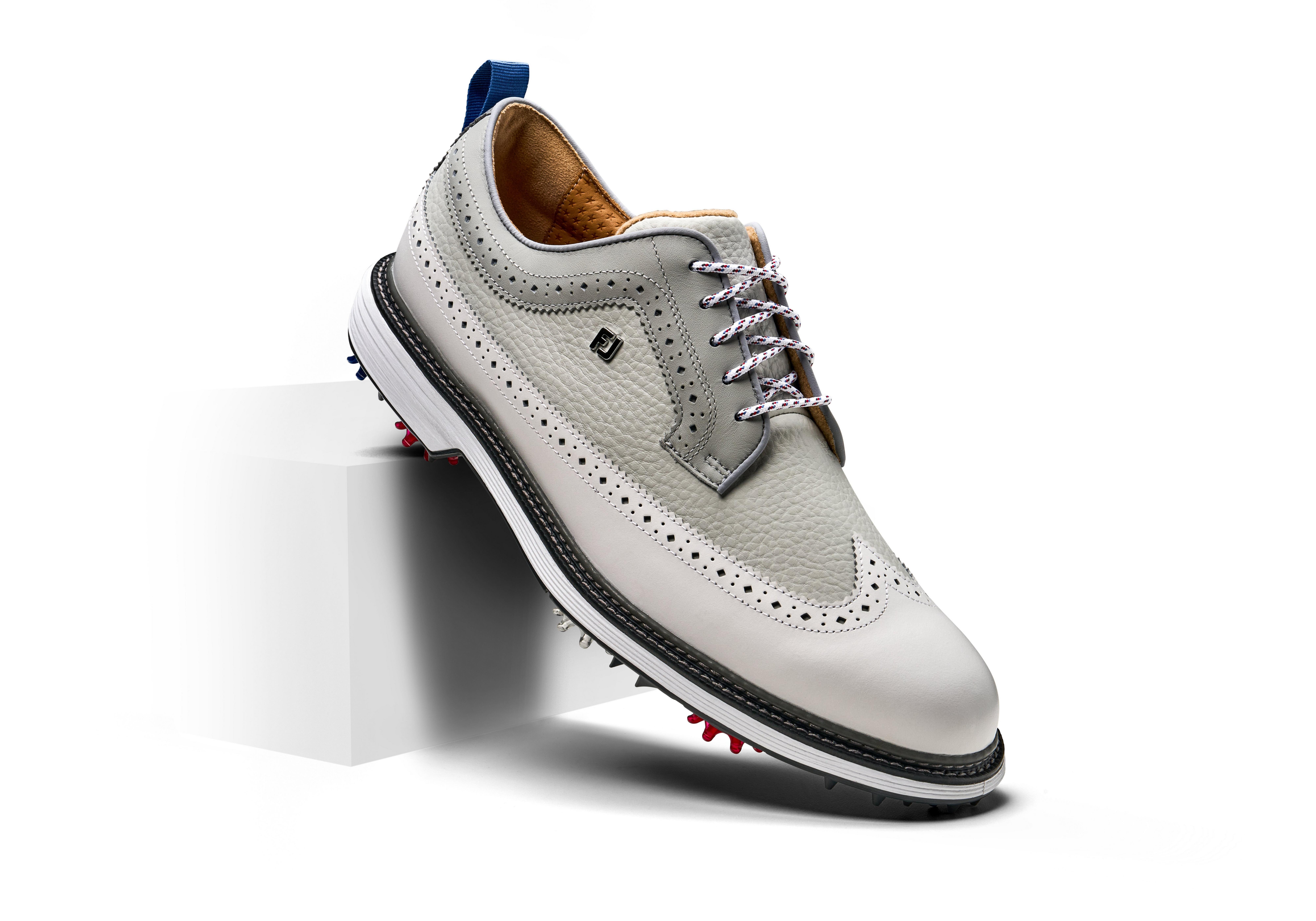 Men's LE Premiere Series Marquis 1776 Spiked Golf Shoe - Grey/White