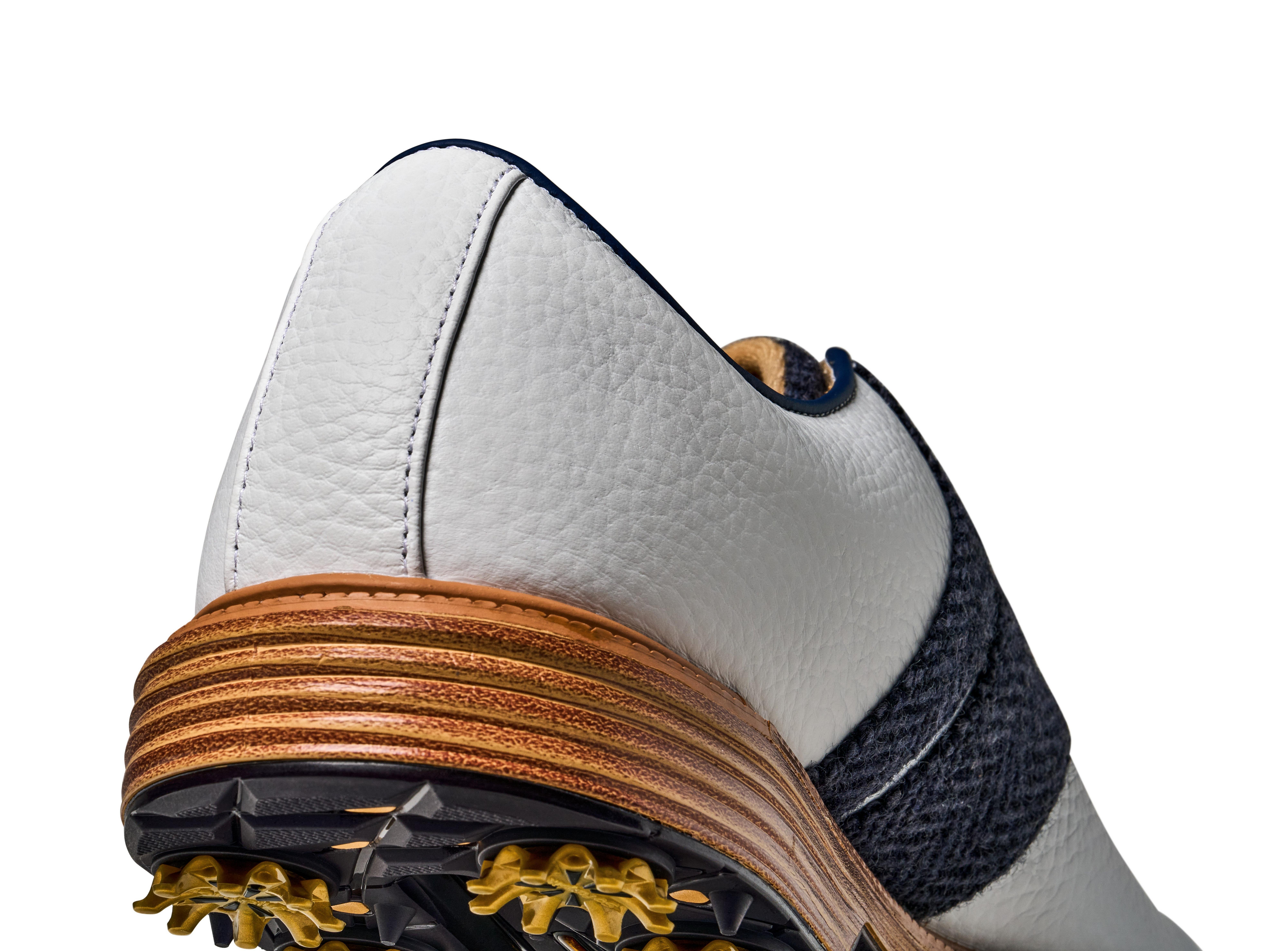 Limited Edition - Men's Harris Tweed x Premiere Series Packard Spiked Golf Shoe - White/Navy
