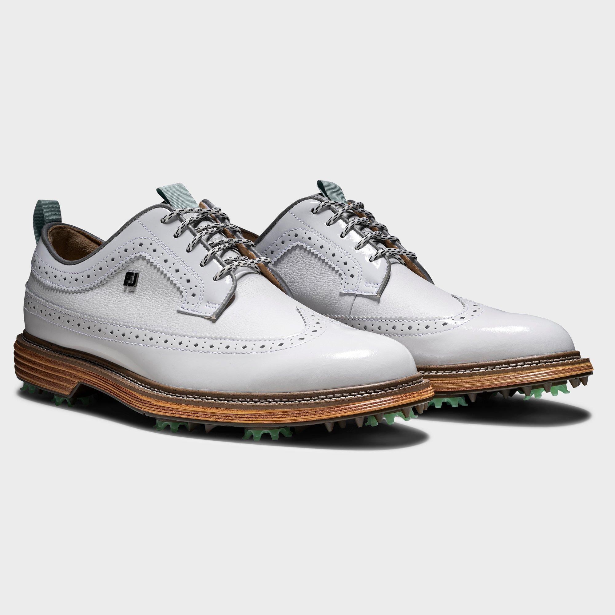 Men's LE Todd Snyder x Premiere Series Marquis Spiked Golf Shoe - White/Mint