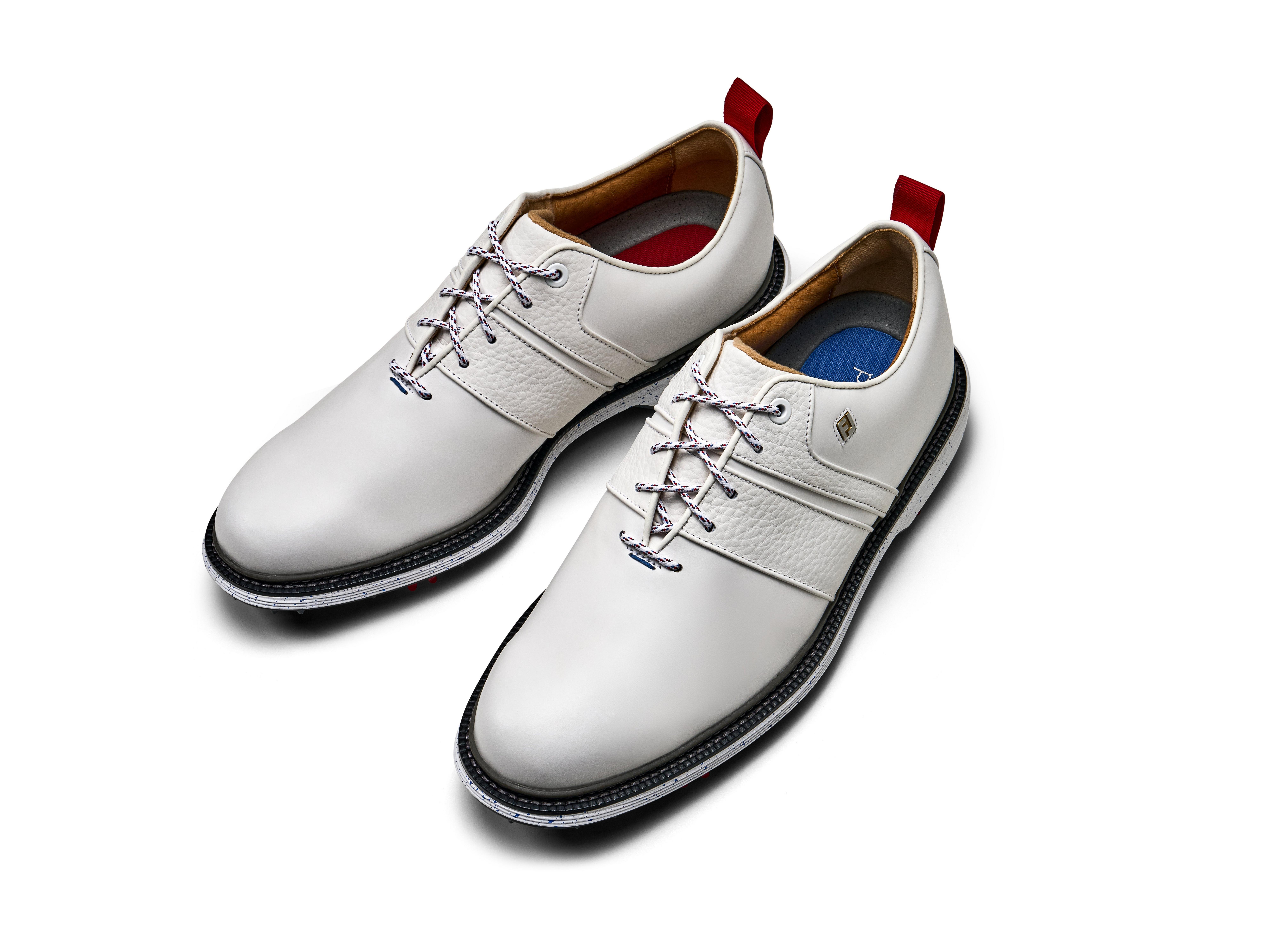 Men's LE Premiere Series Packard 1776 Spiked Golf Shoe - White