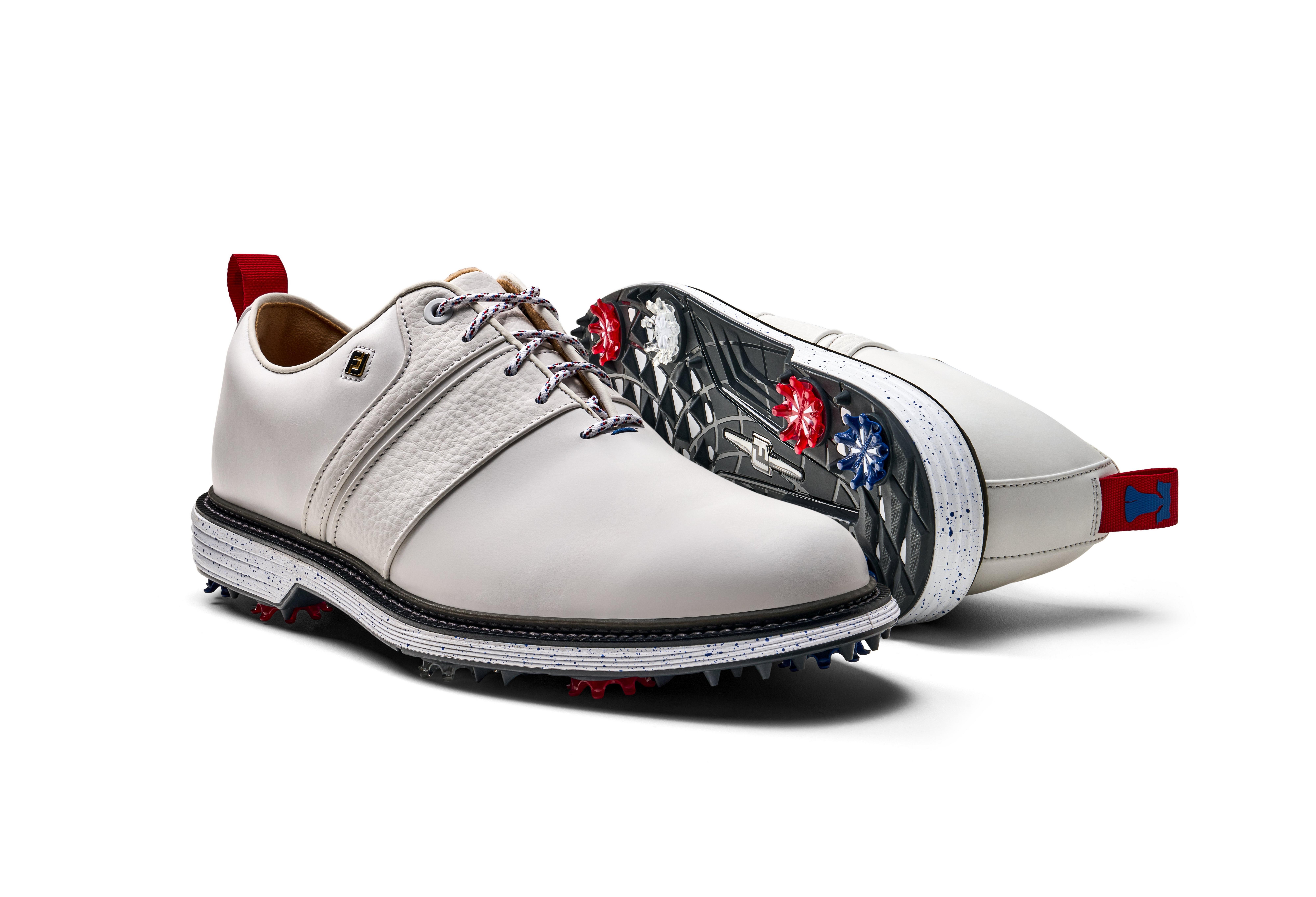 Men's LE Premiere Series Packard 1776 Spiked Golf Shoe - White
