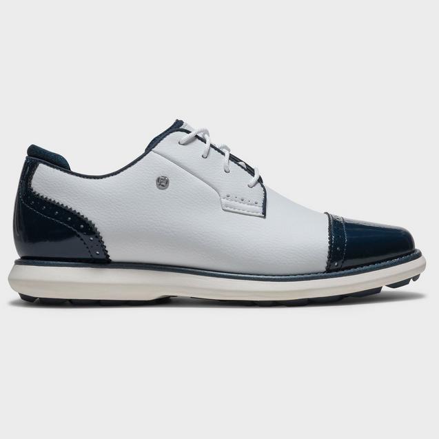 Chaussures Traditions sans crampons pour femmes - Blanc/Marine FOOTJOY