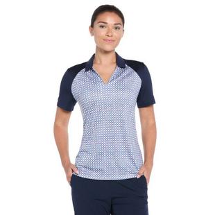 Women's Starseed Geo Print Short Sleeve Polo PGA TOUR