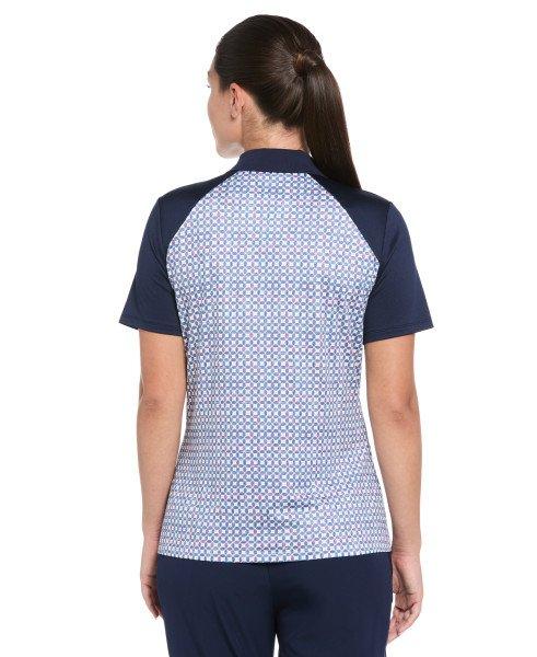 Women's Starseed Geo Print Short Sleeve Polo