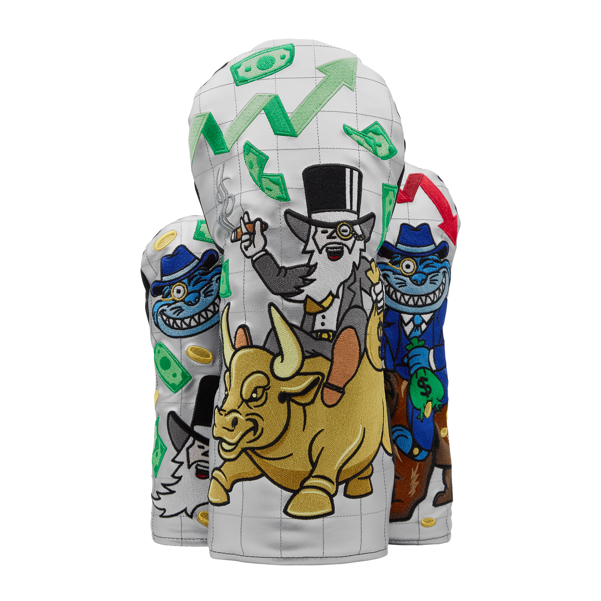 Limited Edition - Bull & Bear Market Wood Headcover Set