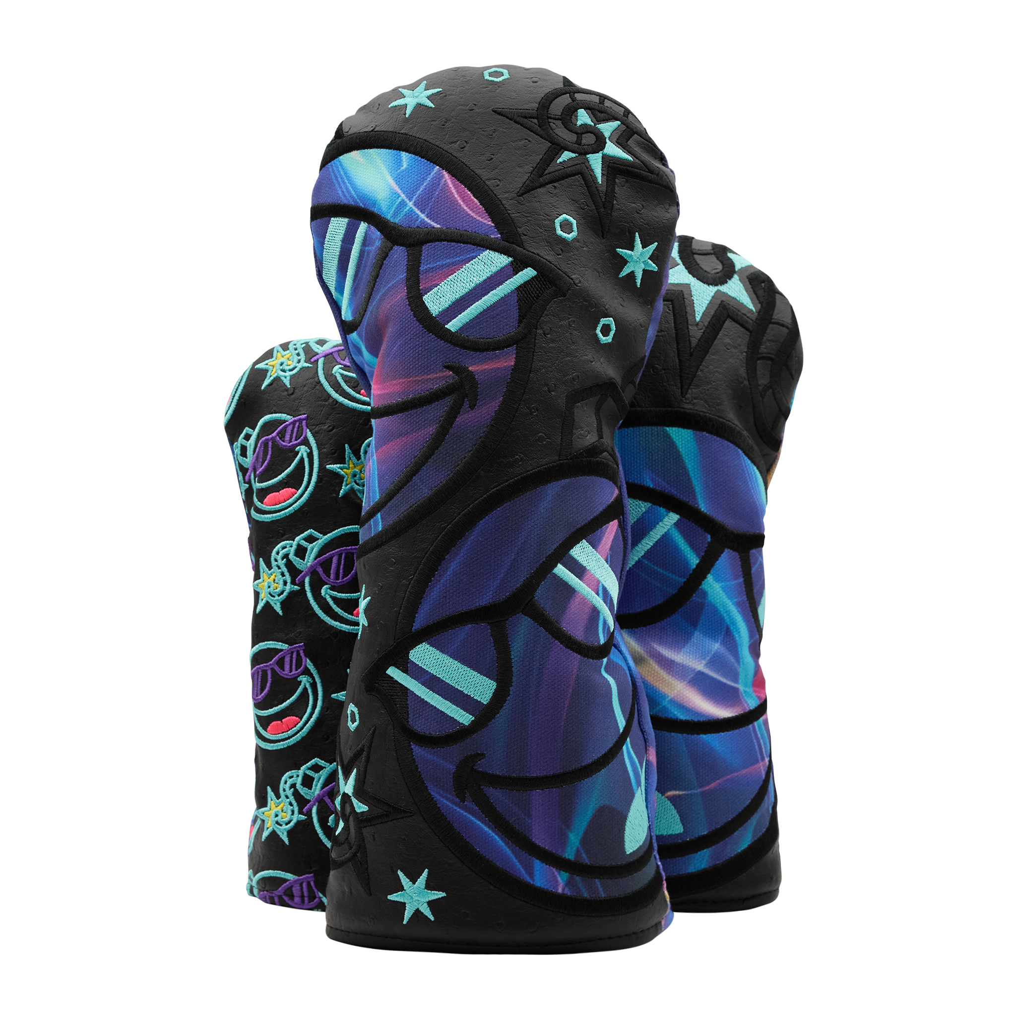 Limited Edition - Galactic Groove Sunglasses Bomb Ostrich - Wood Set Headcovers