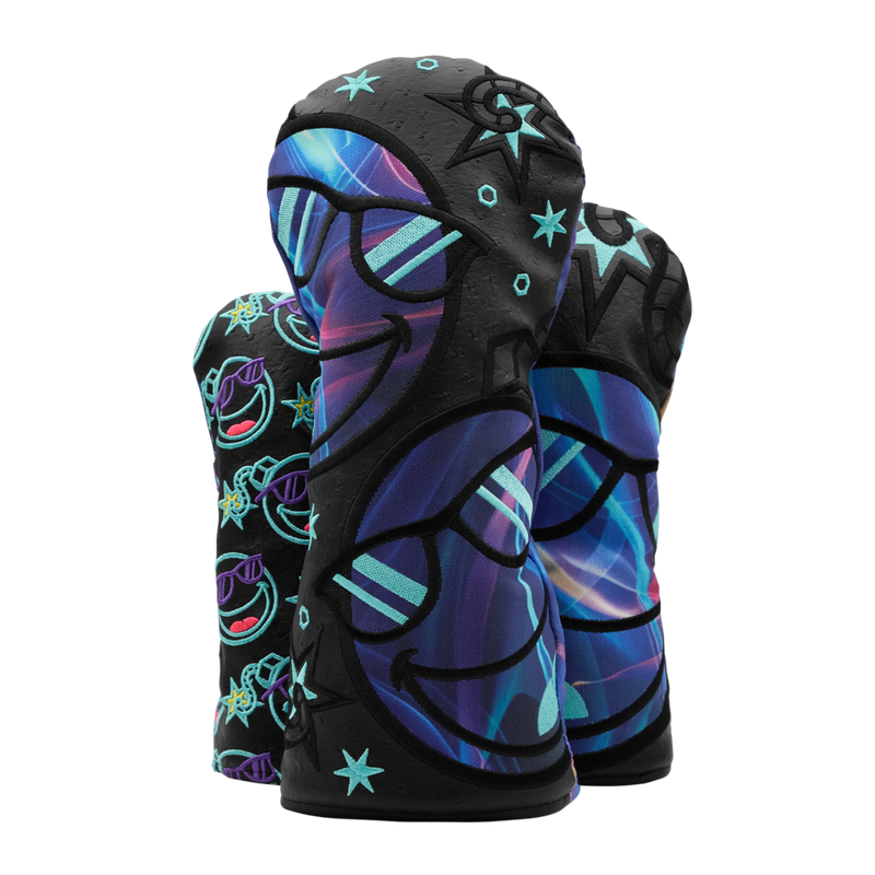Limited Edition - Galactic Groove Sunglasses Bomb Ostrich - Wood Set Headcovers