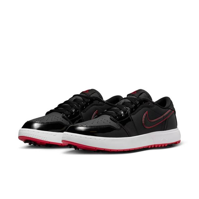 Air Jordan 1 Low G Spiked Golf Shoe - Black/Red | JORDAN | Golf