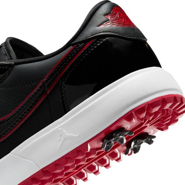 Air Jordan 1 Low G Spiked Golf Shoe - Black/Red | JORDAN | Golf